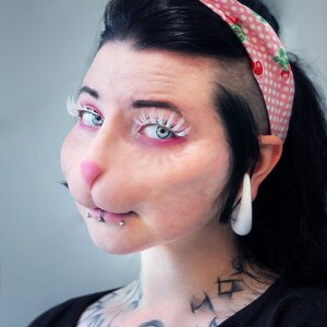 Bunny Nose / Silicone Prosthetic / Latex Free / Rabbit / Cat / - Etsy