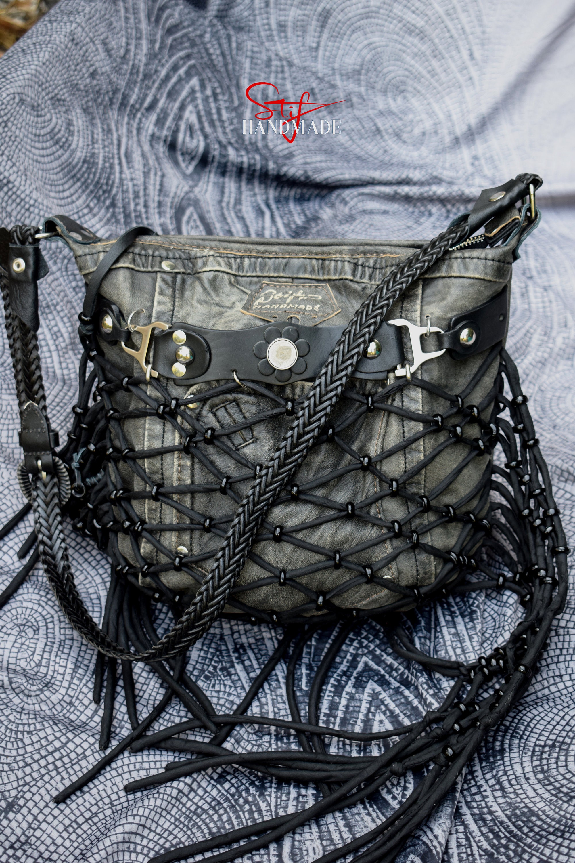 Rock style bag Etsy Mexico