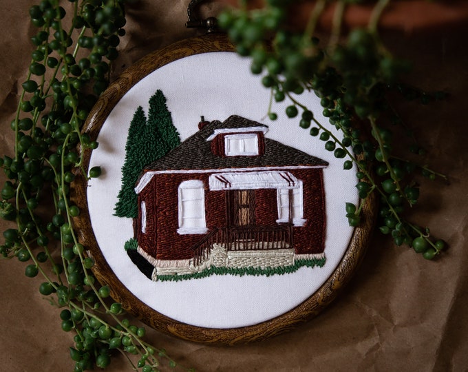 Featured listing image: Custom HOME Handstitched Embroidery Hoop