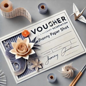 Vaucher acconto 12,90.  Prenota il tuo modellino personalizzato su Jhonny Paper Shot.