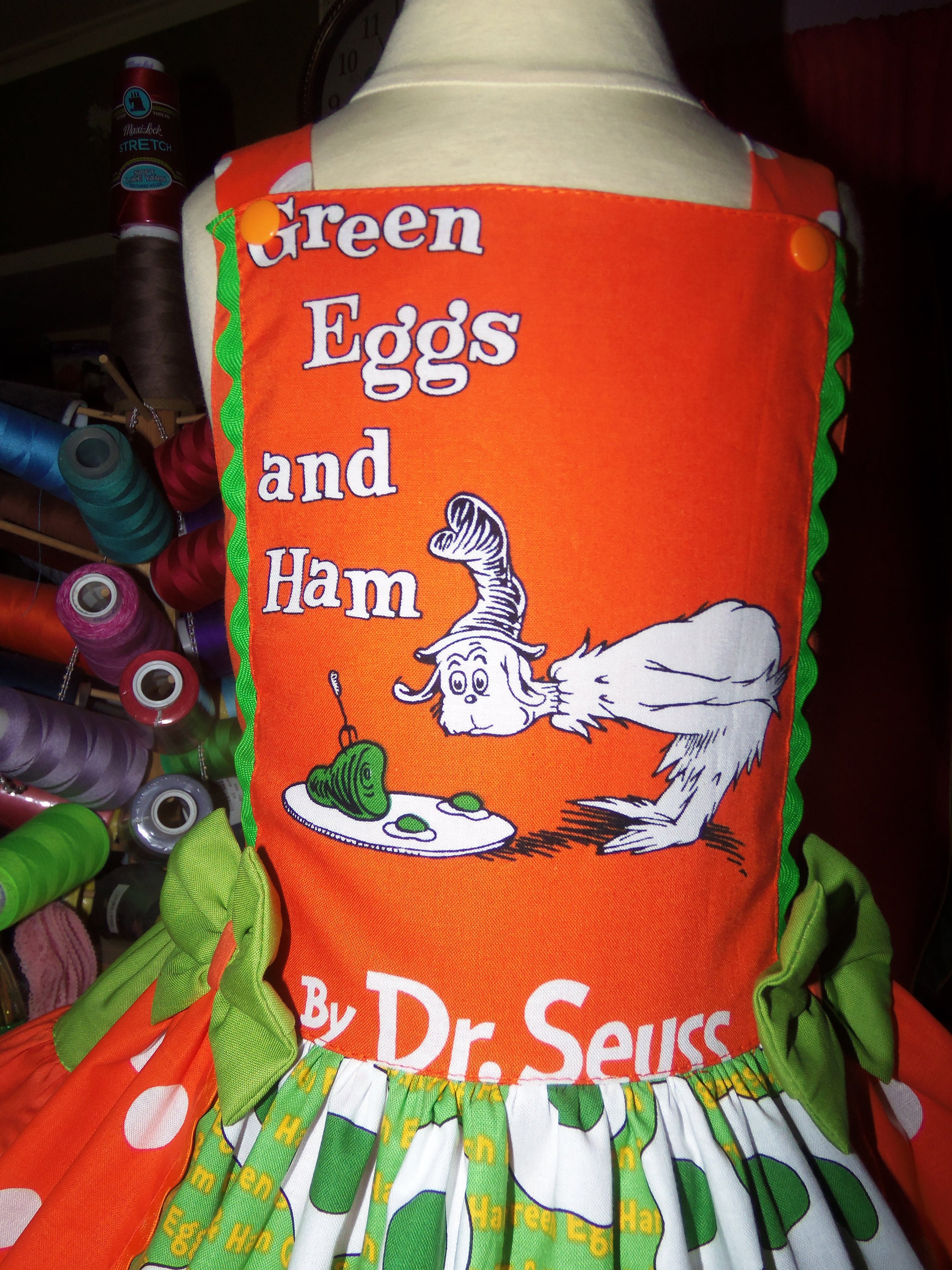 RARE Green Eggs and Ham Girl's Dress Back to School Etsy