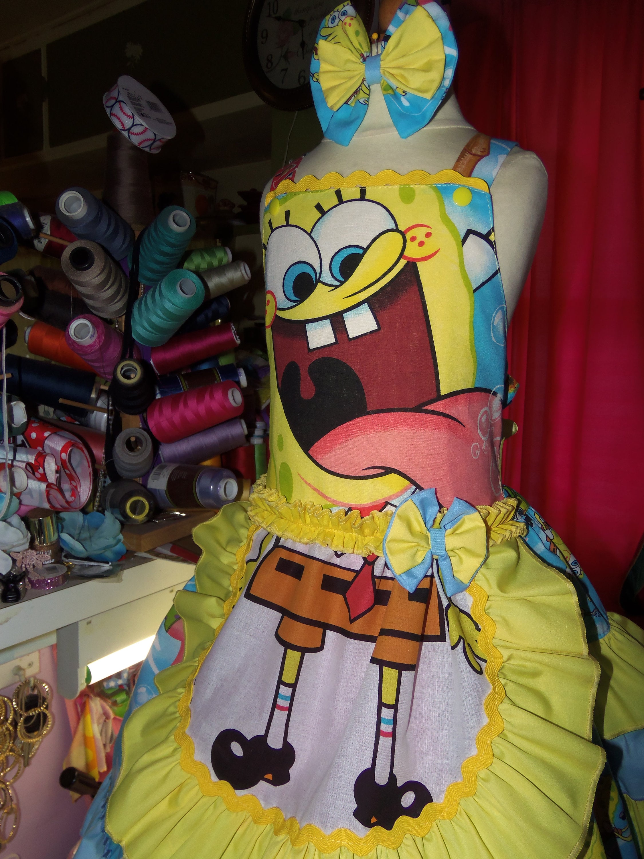 SpongeBob SquarePants Dress Party Birthday Girls Etsy