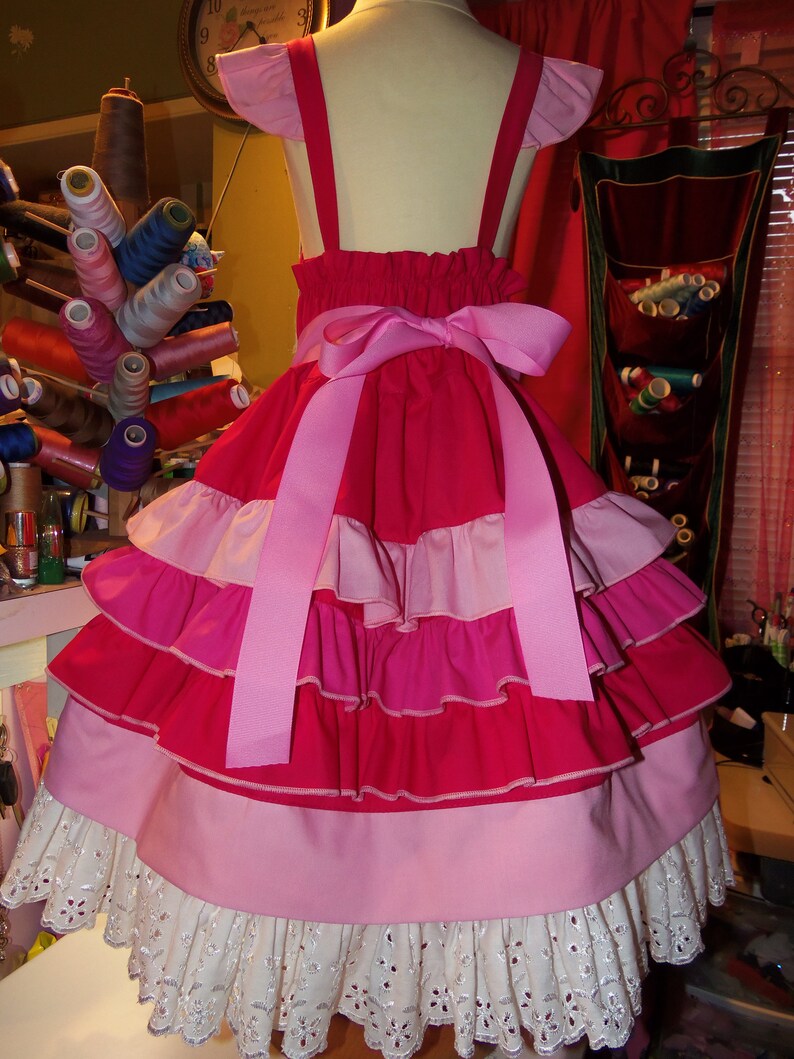 Vintage fabric Cinderella Princess Ruffles Dress Size 7/8 Etsy