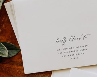 Address Envelope Template | Instant Download