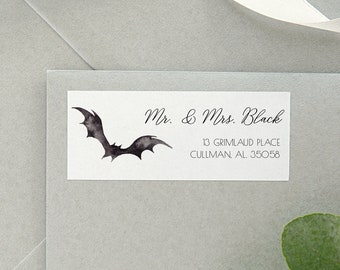Halloween Address Label Template | Instant Download | Editable