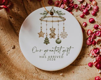 Our Greatest Gift Ornament - Ceramic (Round)