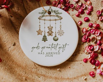 Gods Greatest Gift Ornament - Ceramic (Round)