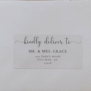 Wedding Guest Address Label | 4&quot;x2&quot; | Instant Download | DIY Address Labels | AVERY labels