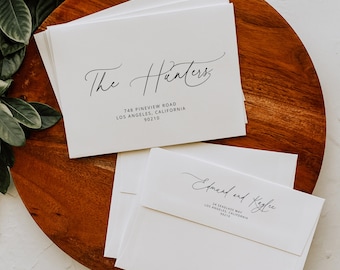 Plantilla de sobre con dirección / Descarga instantánea