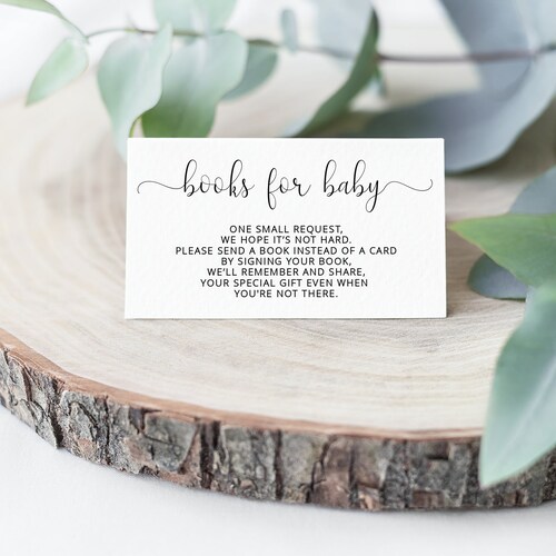 Books for Baby Request Printable Insert Instant Download - Etsy