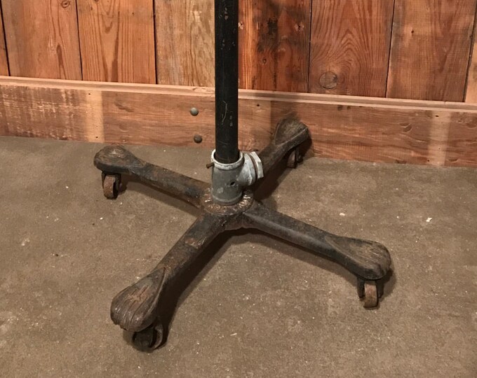 Industrial Art Deco Macbeth Arc Lamp Spotlight Cast Iron Base DIY