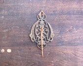 Antique Cast Iron Wall Mount Victorian Receipt Holder