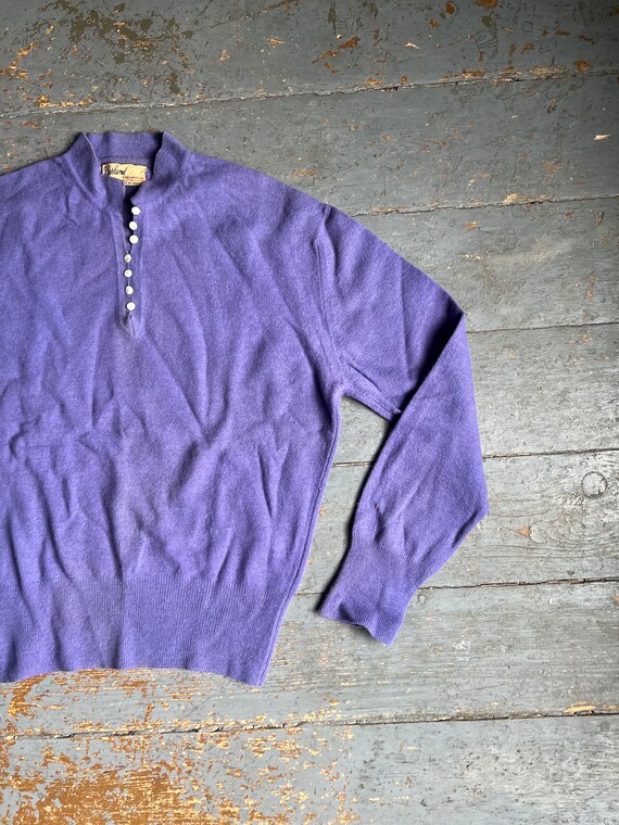 1950s Garland Dreamspun Wool Henley Sweater - image 2