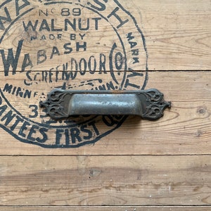 1890s Reading Hardware Monandock Building Chicago Cast Iron Door Drop Letter Mail Slot Bild 1