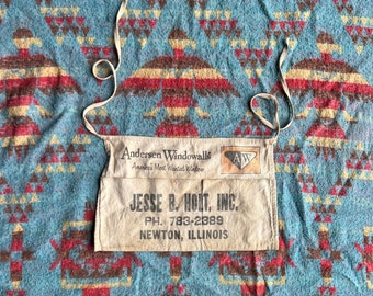 Vintage Jesse Holt Lumber Yard Nail Apron Newton, IL