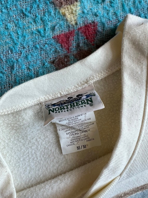 Vintage 1990s Northern Reflections V-Neck Sweatsh… - image 3