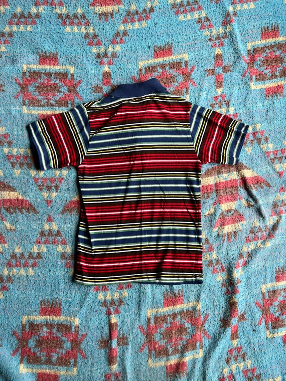 Vintage 1980s Kids Striped Atkinson Polo Shirt - image 4