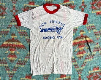 Vintage 80s NOS Dick Trickle Racing Fan T Shirt