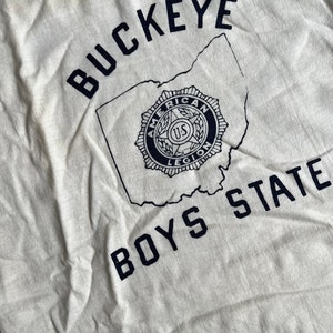Vintage 1970s Ohio American Legion Boys State Shirt image 3