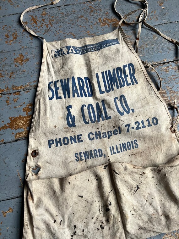 Vintage Seward Lumber & Coal Nail Apron Seward, IL - Etsy