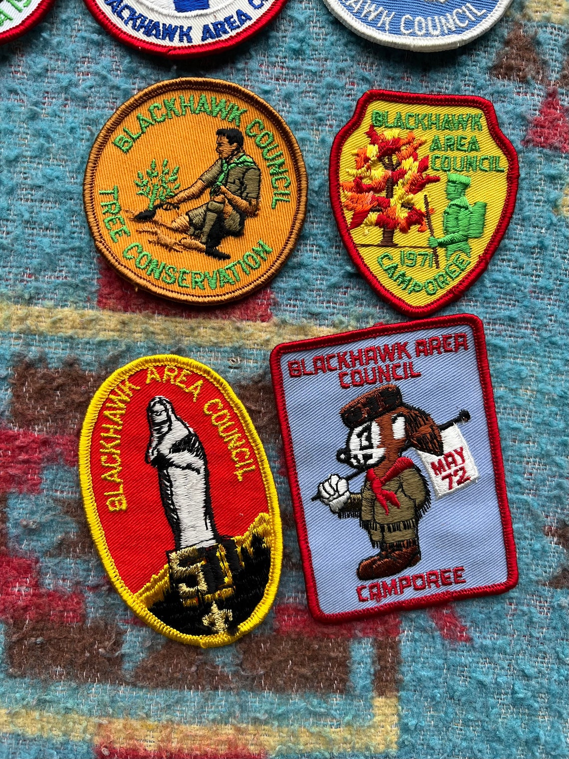 20 Vintage Blackhawk Area Council Boy Scout Patches BSA Troop - Etsy