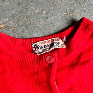 1950s Wondamere Renart Sportswear Cashmere Cardigan Sweater image 4