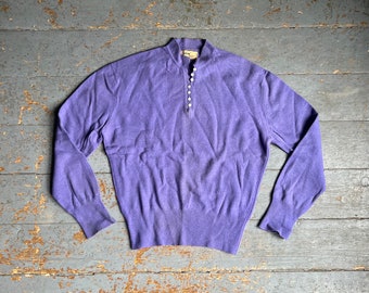 1950s Garland Dreamspun Wool Henley Sweater