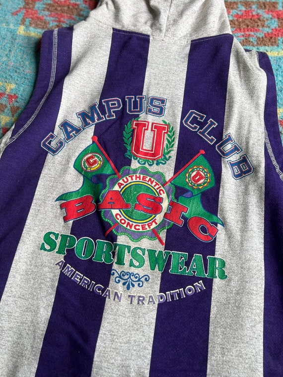 Vintage 90s Freeze Campus Club Sportswear Sleevel… - image 8