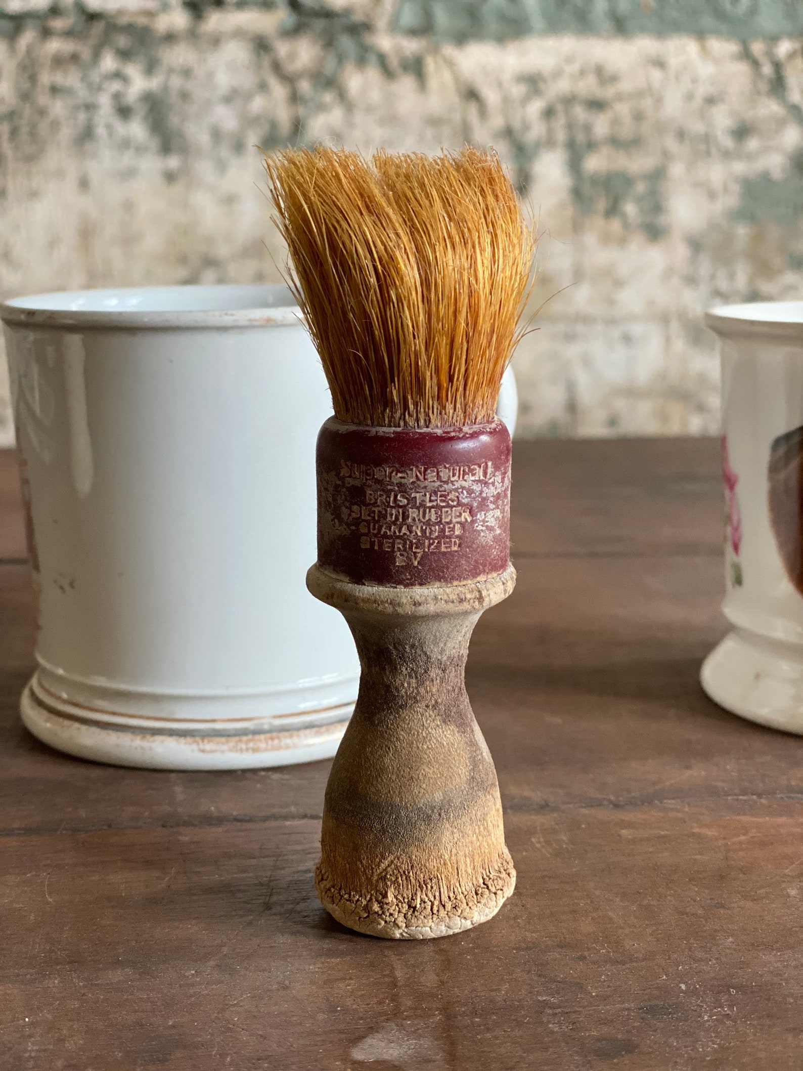 Antique Pair of Ironstone Horse Themed Shaving Mugs and Brush Etsy