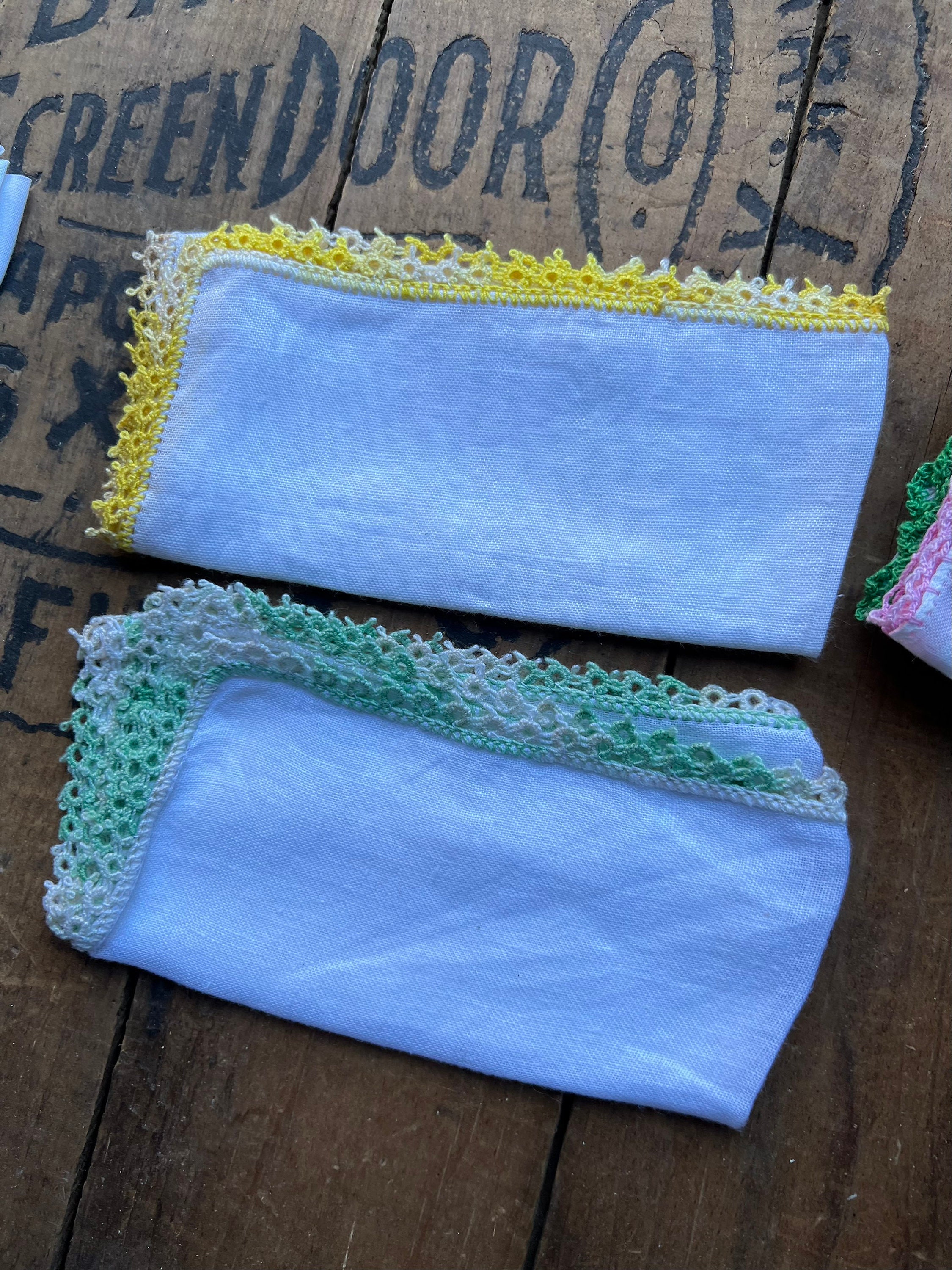 Vintage Lot of 10 Ladies Hankies Etsy