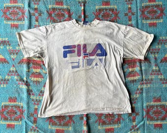 Vintage 90s Thrashed FILA Shirt