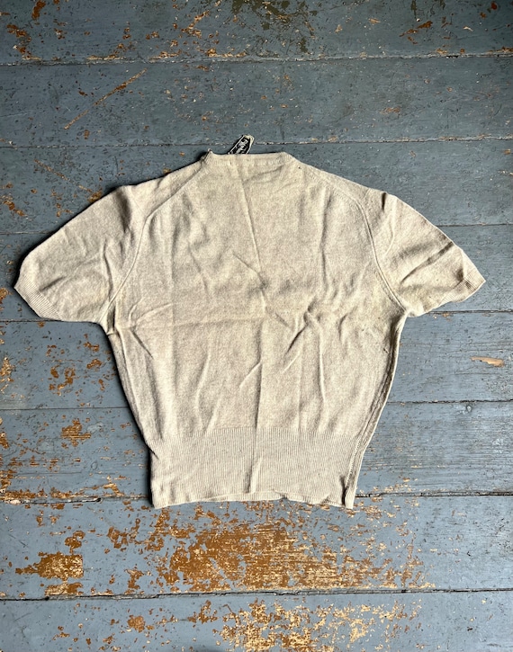 1950s Haymaker Cashmere Short Sleeve Sweater - image 5