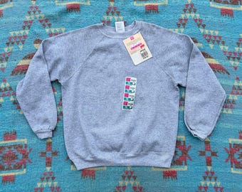 Sudadera raglán Hanes Her Way vintage, nueva, de los años 90.