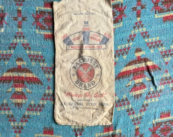 Vintage LaCrosse Seed Sack Rustic Decor LaCrosse WI