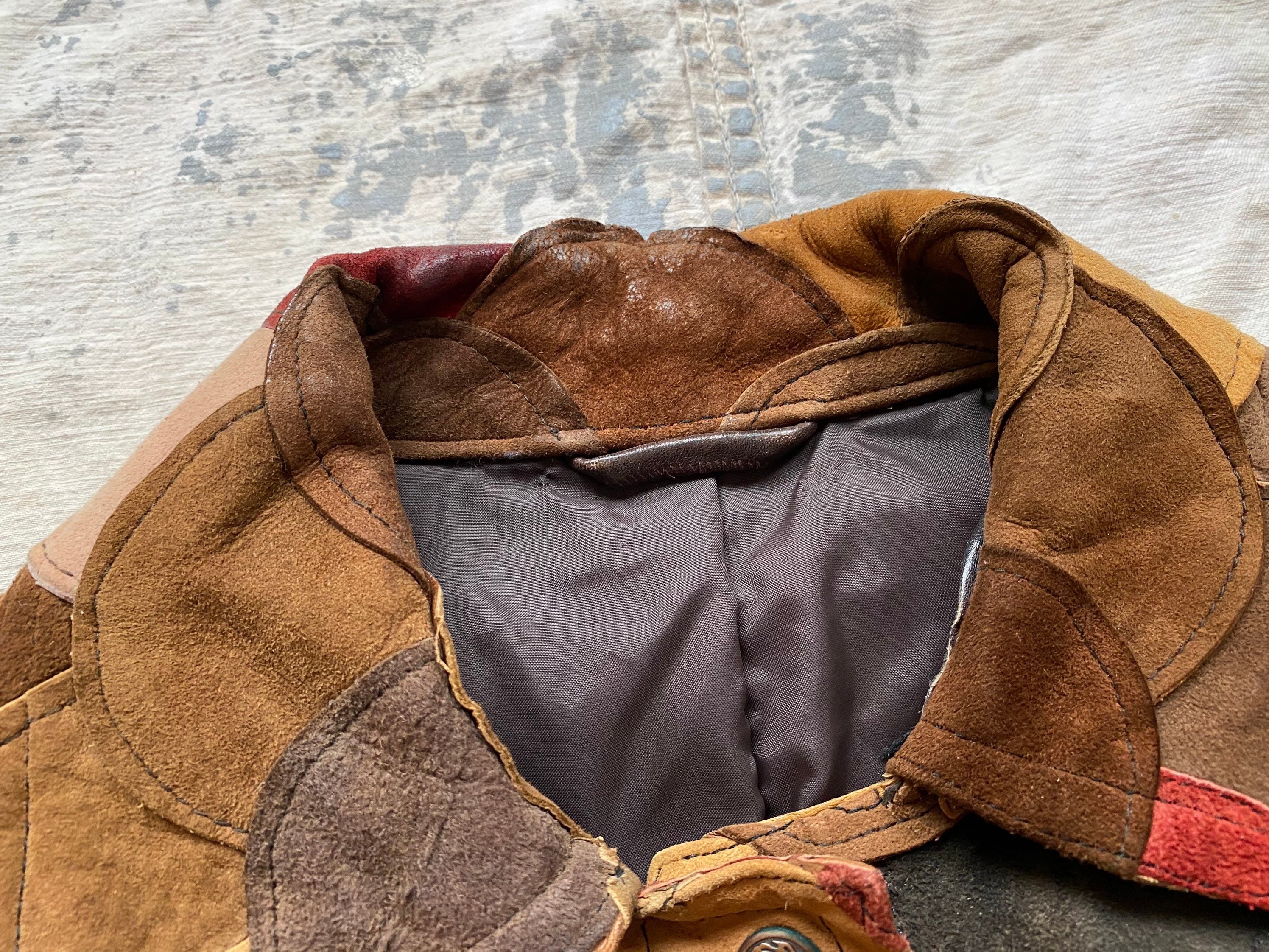 Vintage Leathercraft Process of America Scalloped Jacket Etsy