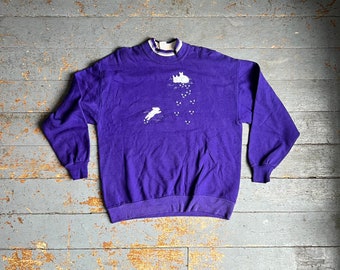 Vintage 1990s Top Stitch Morning Sun Rabbits Sweatshirt