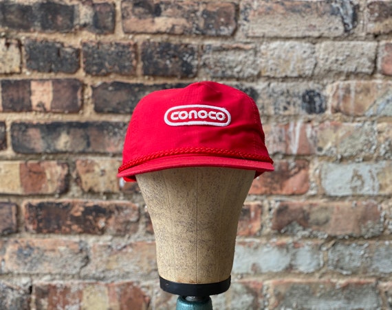 Vintage Conoco Gasoline Sportcap Buckleback Hat