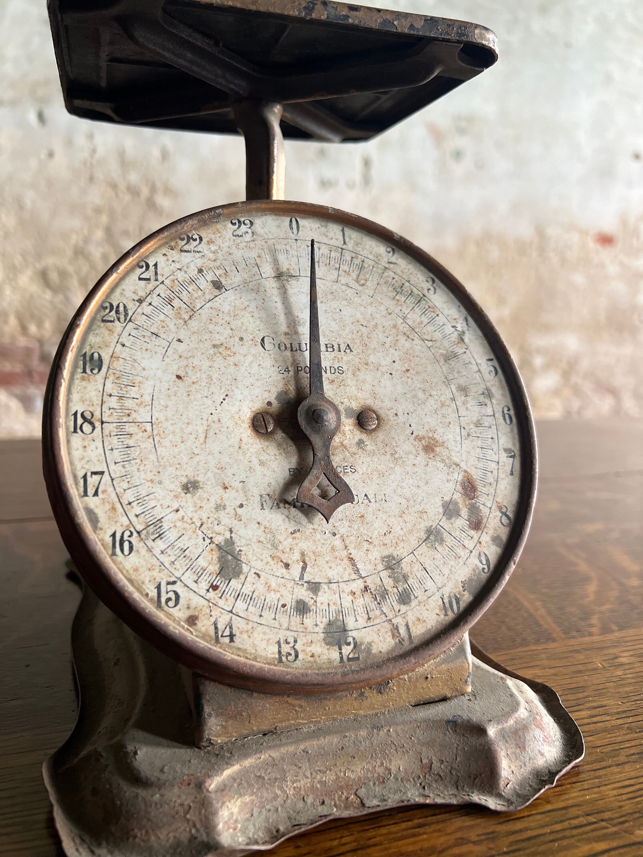 Antique Columbia Family 24 Pound Kitchen Scale - Etsy