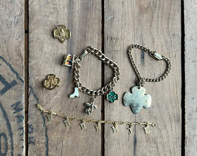 Vintage Girl Scout Brownie Jewelry and Charms Etsy