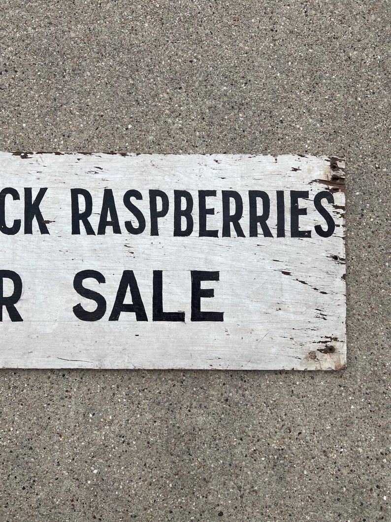 Raspberry Sign Letters Vintage Raspberries for Sale Wood Sign - Etsy