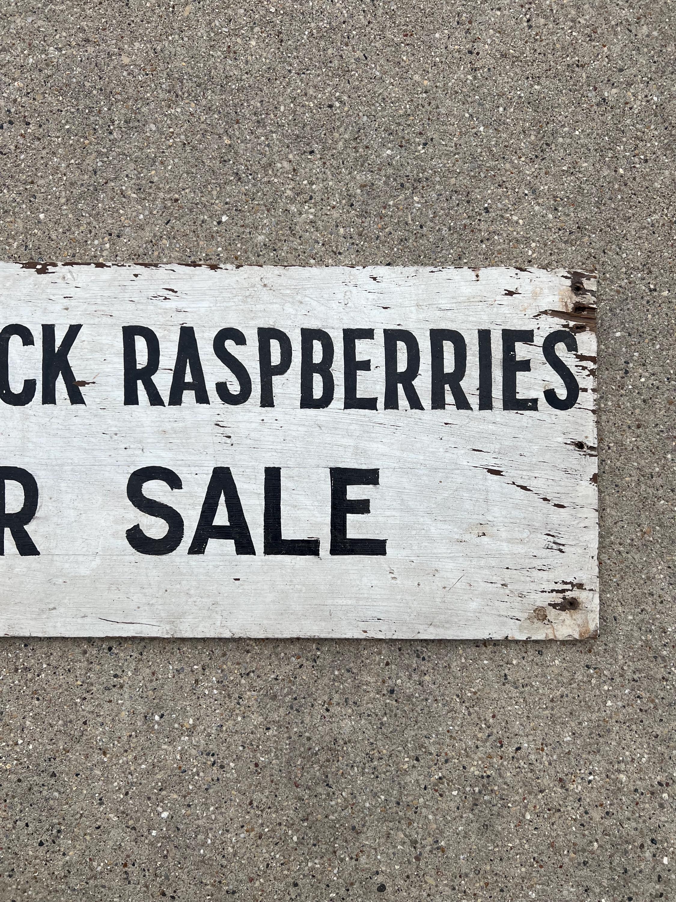 Vintage Raspberries for Sale Wood Sign - Etsy
