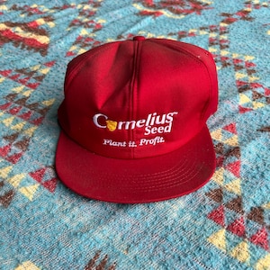 Vintage Cornelius Seed K-Products Snapback Farm Hat image 1