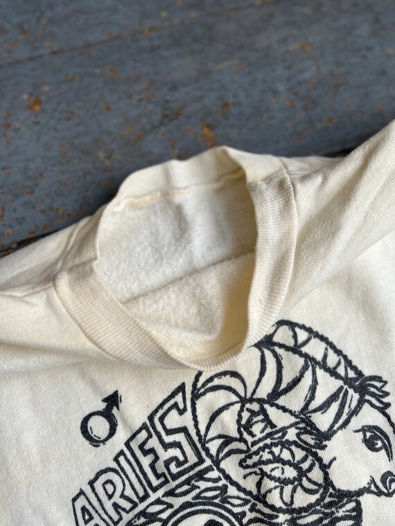 Vintage 1970s Aries Sign Short Sleeve Sweatshirt - image 5