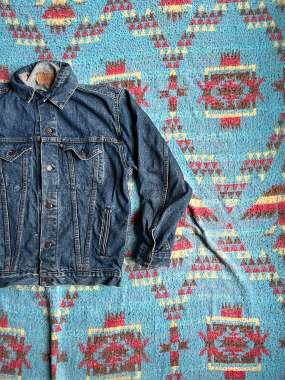 Vintage Levis Denim Trucker Jacket 57508-0218 Made in USA - Etsy