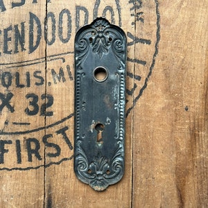 Salvaged Victorian Pressed Door Plate image 4