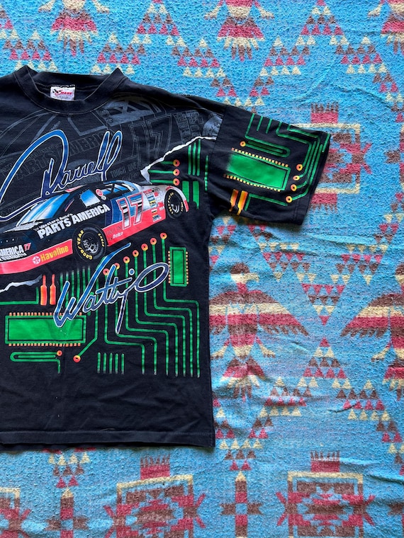 RESERVED Vintage 1990s Darryl Waltrip AOP Chase T Shirt View 2