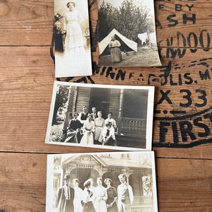 20 Antique RPPC Real Picture Postcard Photo Lot image 7