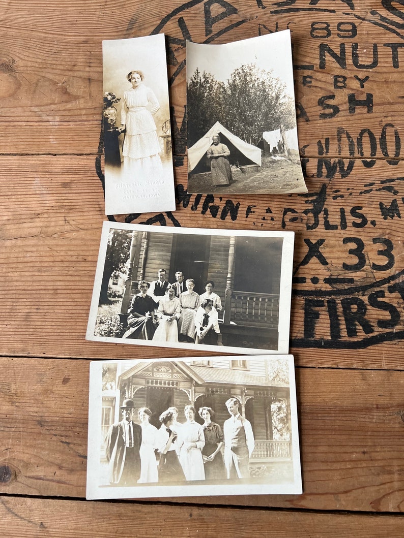 20 Antique RPPC Real Picture Postcard Photo Lot image 7