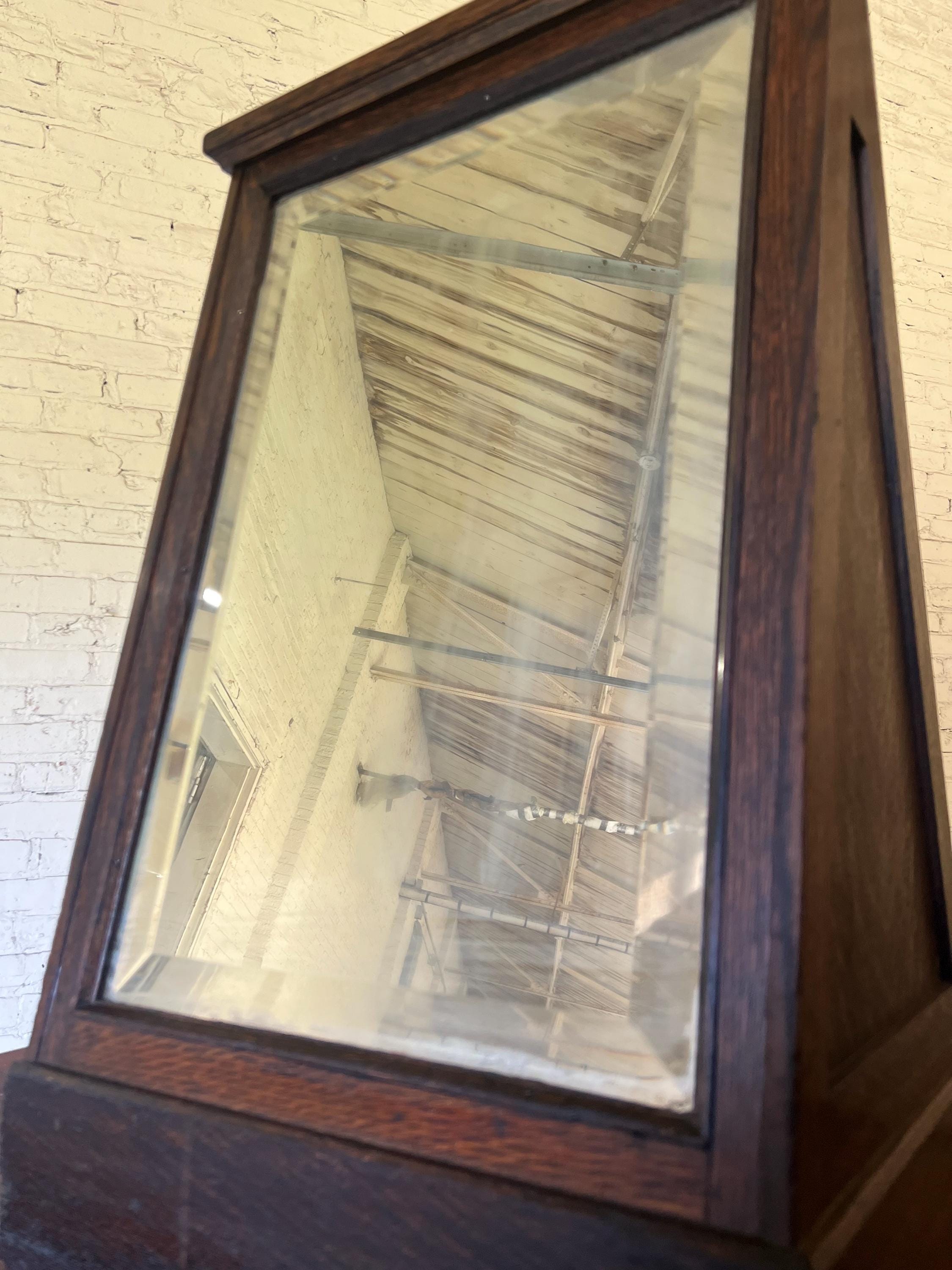 Antique 1920s Oak Shoe Store Mirror - Etsy