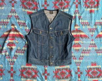 Vintage 1960s Sanforized Lee 101-J Denim Cutoff Jacket Pat. 153438